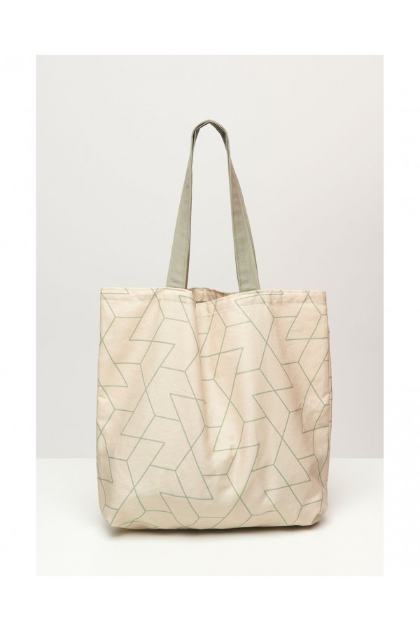 Shopping Bag Geometric Με εσωτερική τσέπη