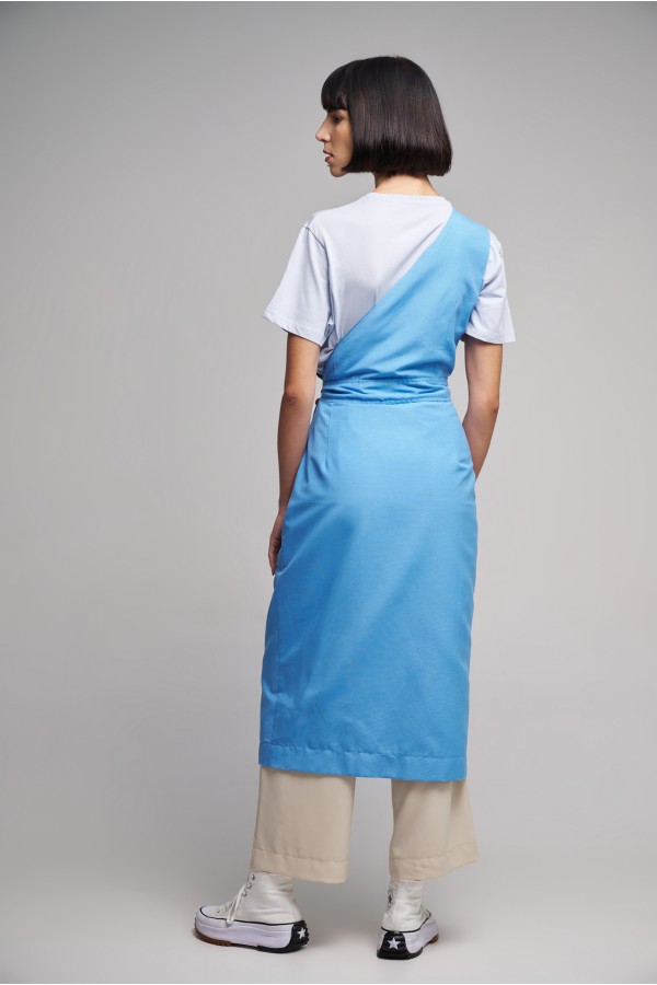 The Makers Shoulder DressΣε χρώμα light blue