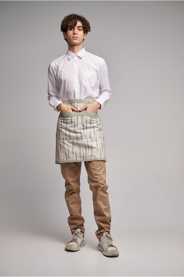 Ποδιά Μέσης Midi Excl Διπλής Όψεως Olive Stripes