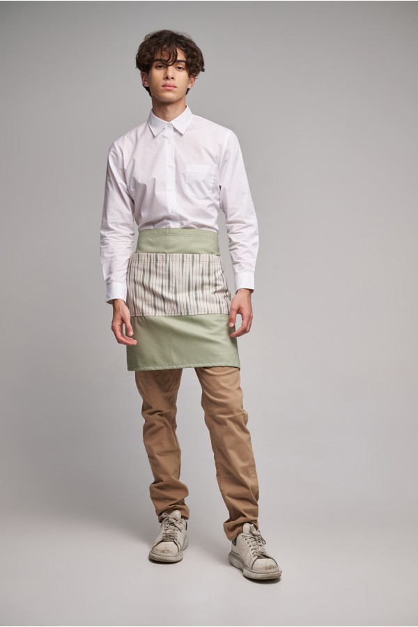 Ποδιά Μέσης Midi Excl Διπλής Όψεως Olive Stripes