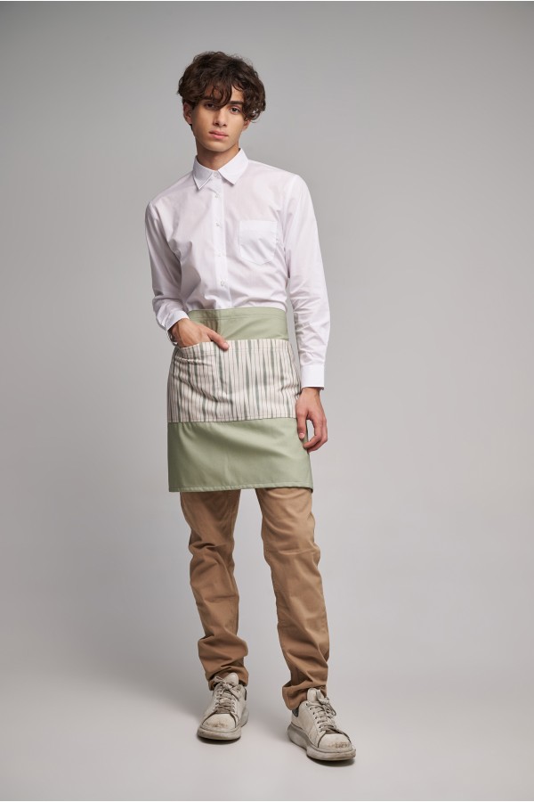 Ποδιά Μέσης Midi Excl Διπλής Όψεως Olive Stripes