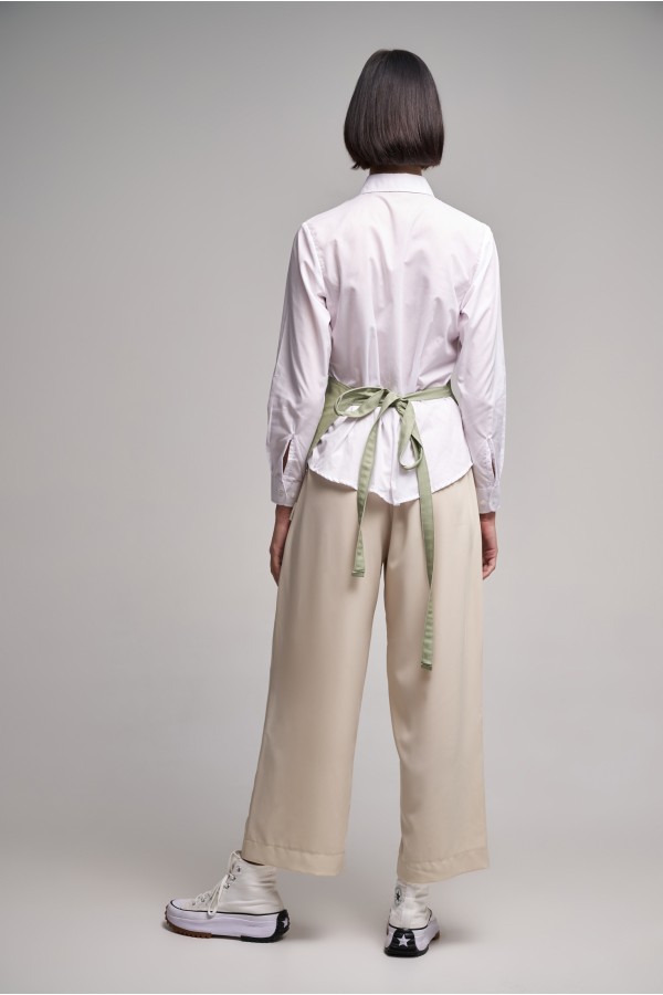 Ποδιά Μέσης Half Excl Διπλής Όψεως Olive Stripes