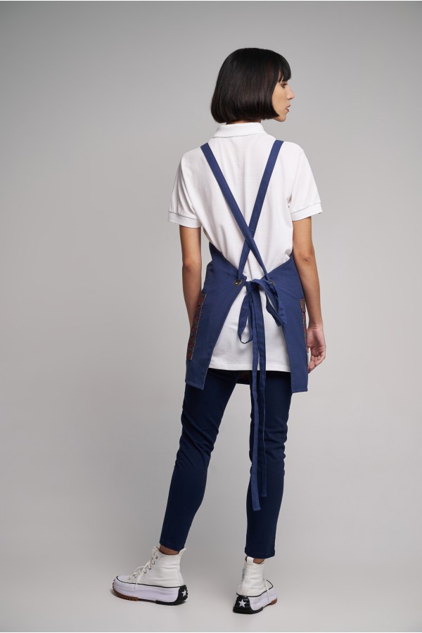 Ποδιά Ολόσωμη Mini  Excl Διπλής Όψεως Blue Garden