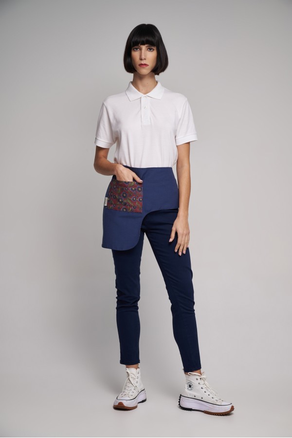 Ποδιά Μέσης Half Excl Διπλής Όψεως Blue Garden