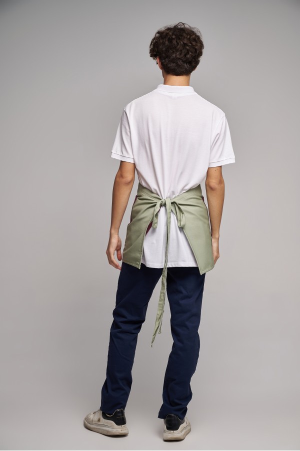 Ποδιά Μέσης Mini Excl Διπλής Όψεως  Olive - Bordeaux