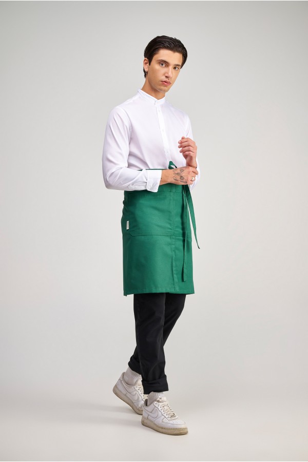 Ποδιά Μέσης Modern Midi σε χρώμα royal green , με σκίσιμο στη μέση